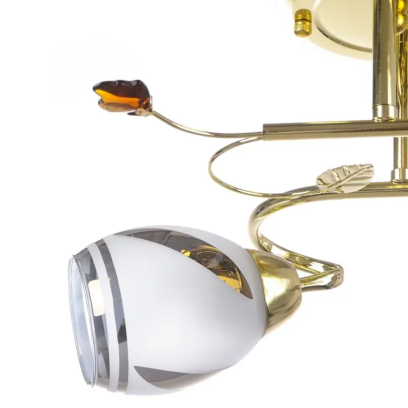 Люстра потолочная Brille классическая E27 40W G (LK-367C/2) - фото 3