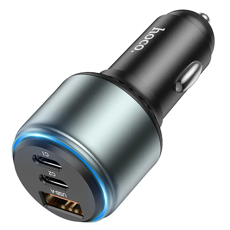 АЗП Hoco NZ9 Galloper 95W (1USB-A/2C) Black - фото 3