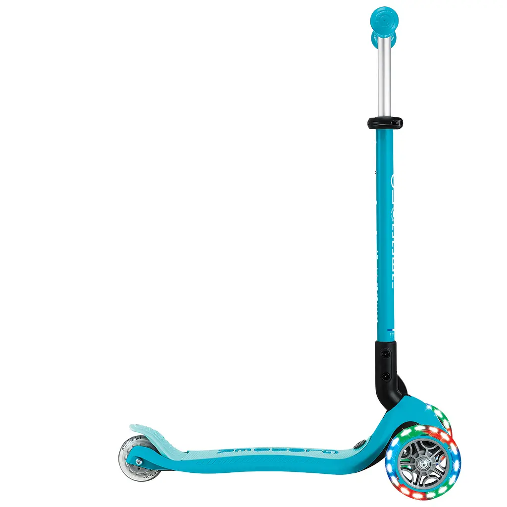 Самокат Globber Go Up Active Lights 360 колеса светятся до 20/50кг от 1 года голубой (749-300) - фото 10