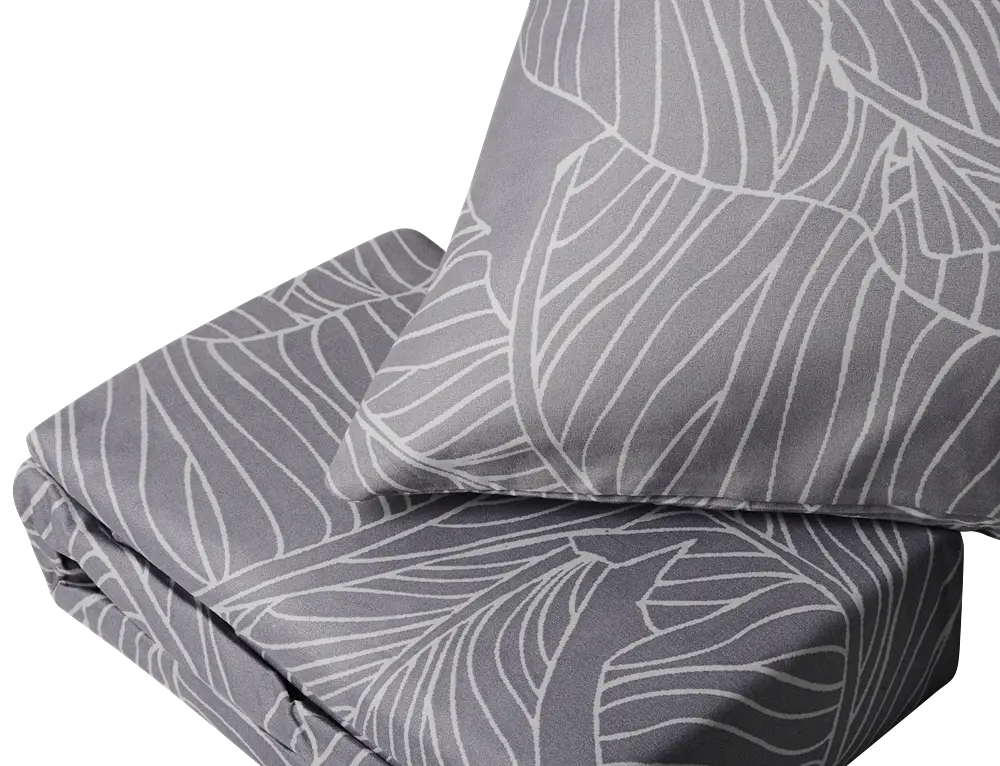 Комплект постільної білизни Євро 200х220 см Leaves Grey SOHO pbe0050892 - фото 4