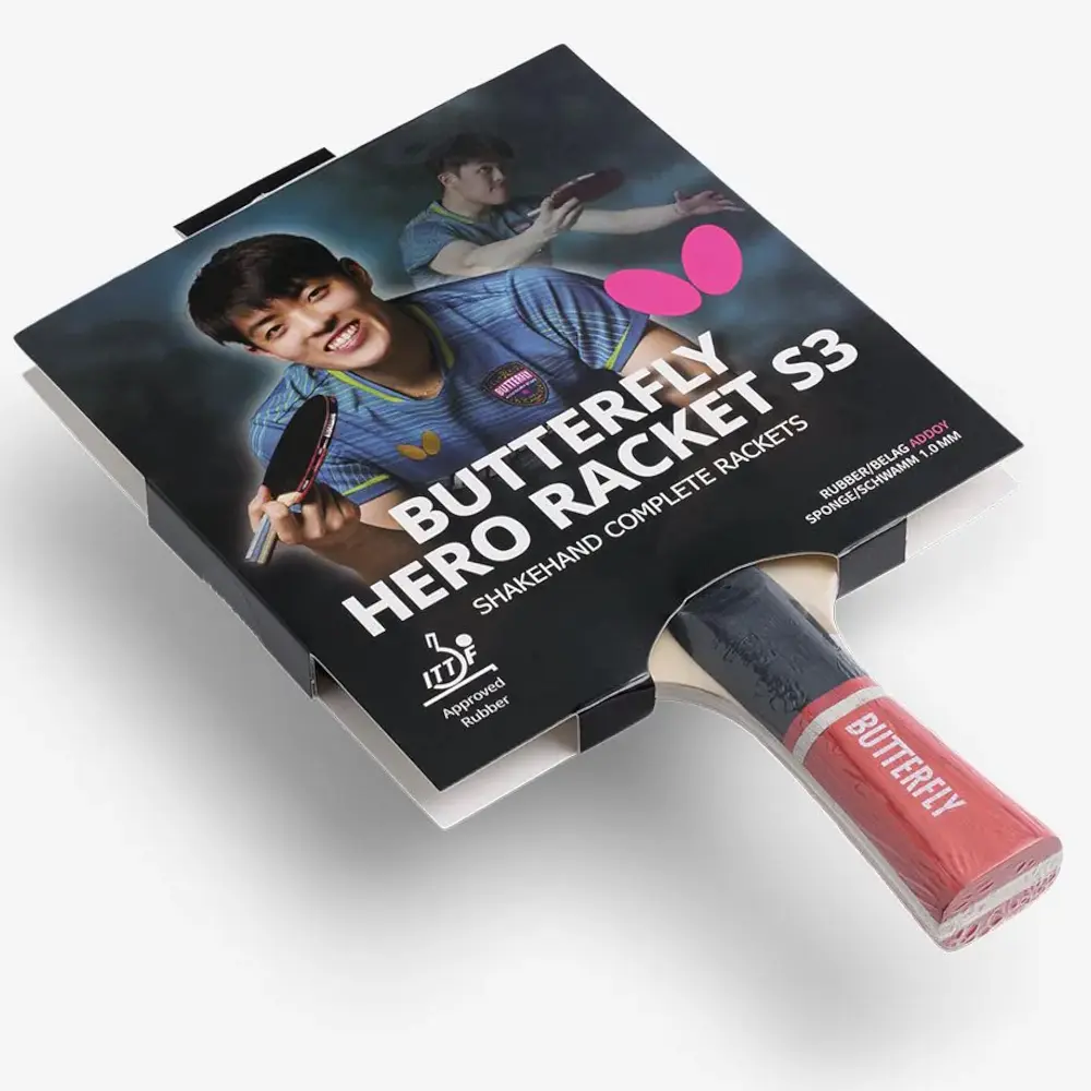 Ракетка для настільного тенісу Butterfly HERO Racket S3 Dang Qiu (6251730002) - фото 6