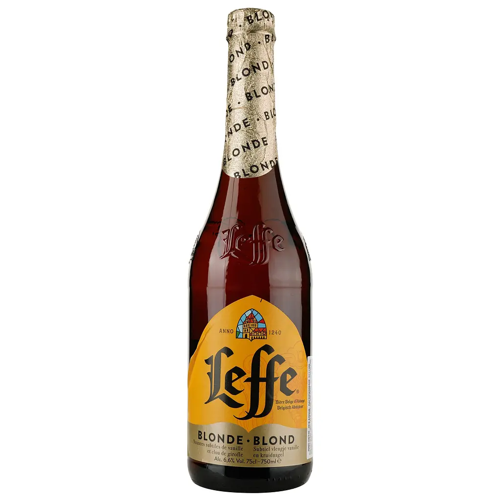 Уцінка. Набір пива Leffe: Blonde, світле, 6,4%, 0,75 л + Brune, темне, 6,5%, 0,75 л + келих (755151) - фото 4