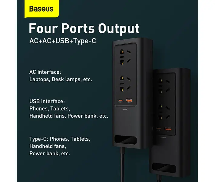 Інвертер автомобільний Baseus In-car Inverter 150W CRNBQ-A01 - фото 5