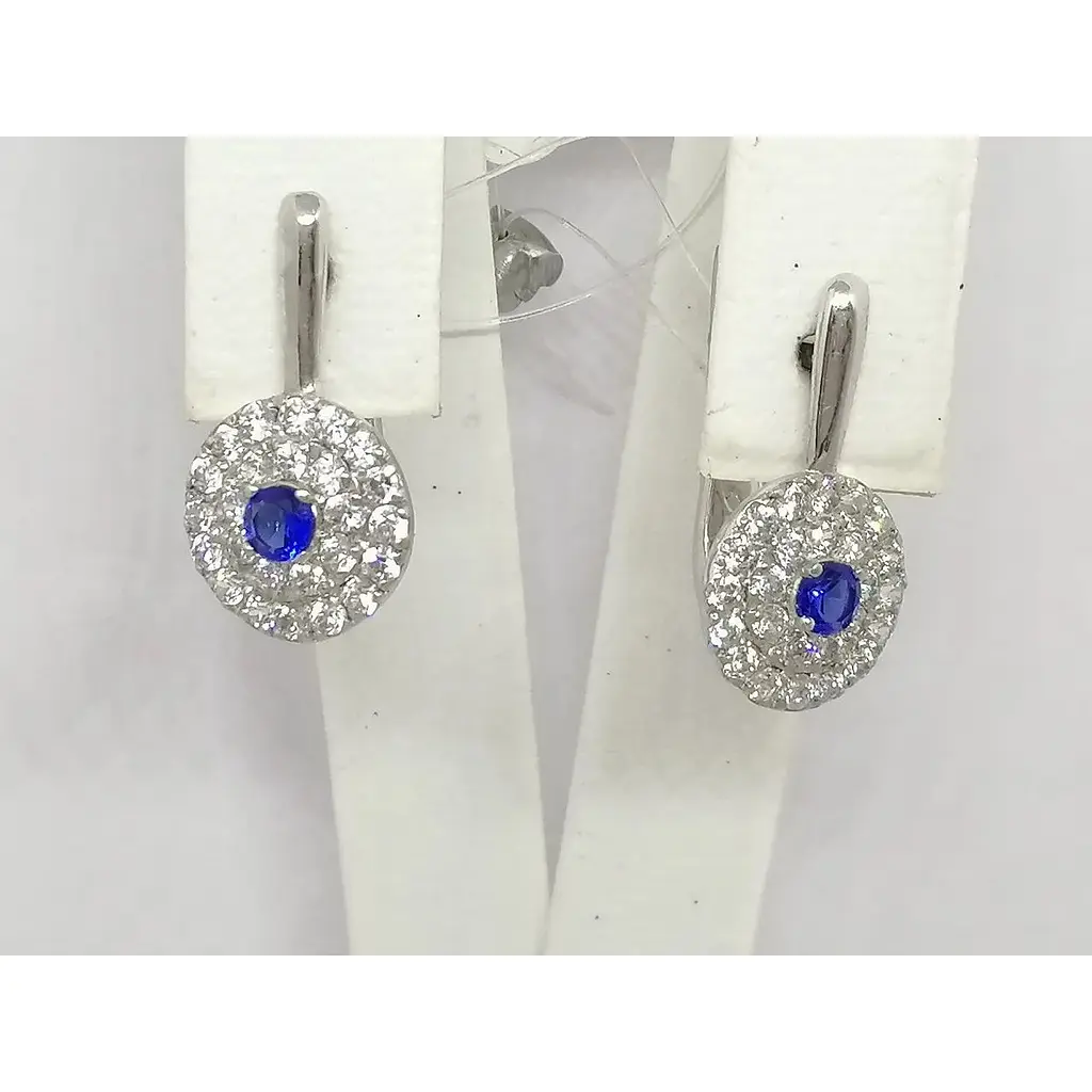 Серебряные серьги Qvaliz с фианитами. 902-00646 - фото 3