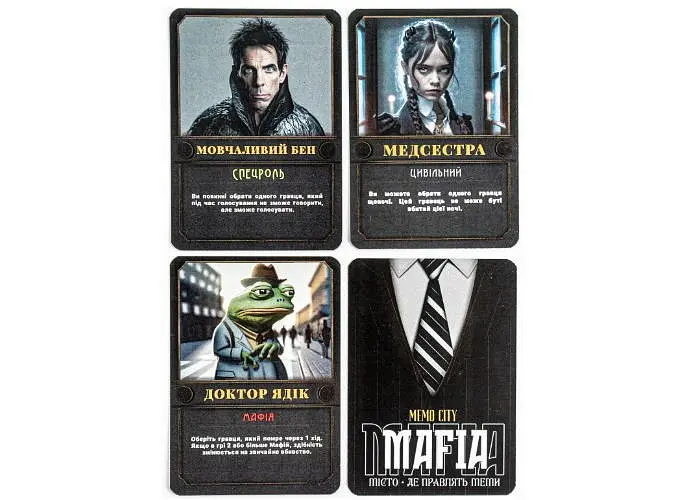 Настільна гра Який ти МЕМ? Мафія: Мемосіті (MAFIA: Memo City) (укр.) (ВР_ММСТ) - фото 3