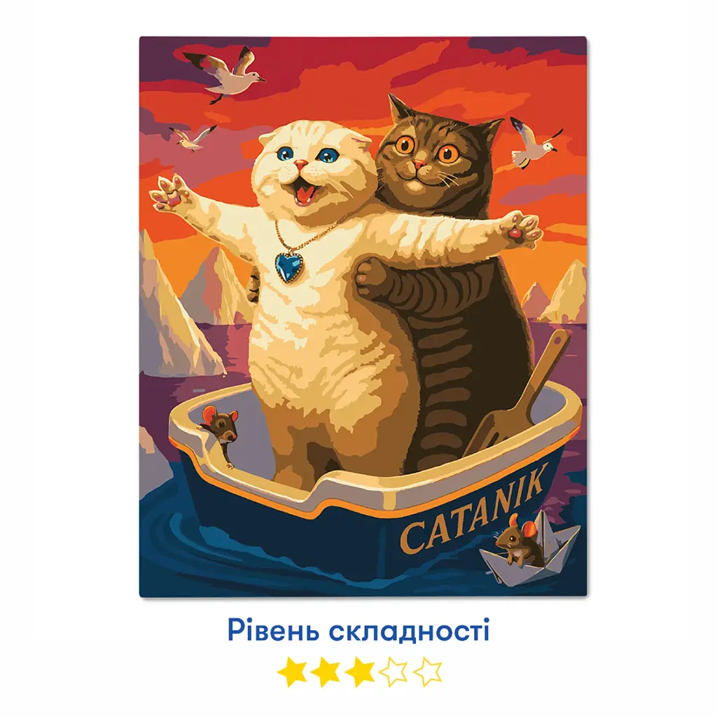 Картина за номерами «Котанік» - фото 3