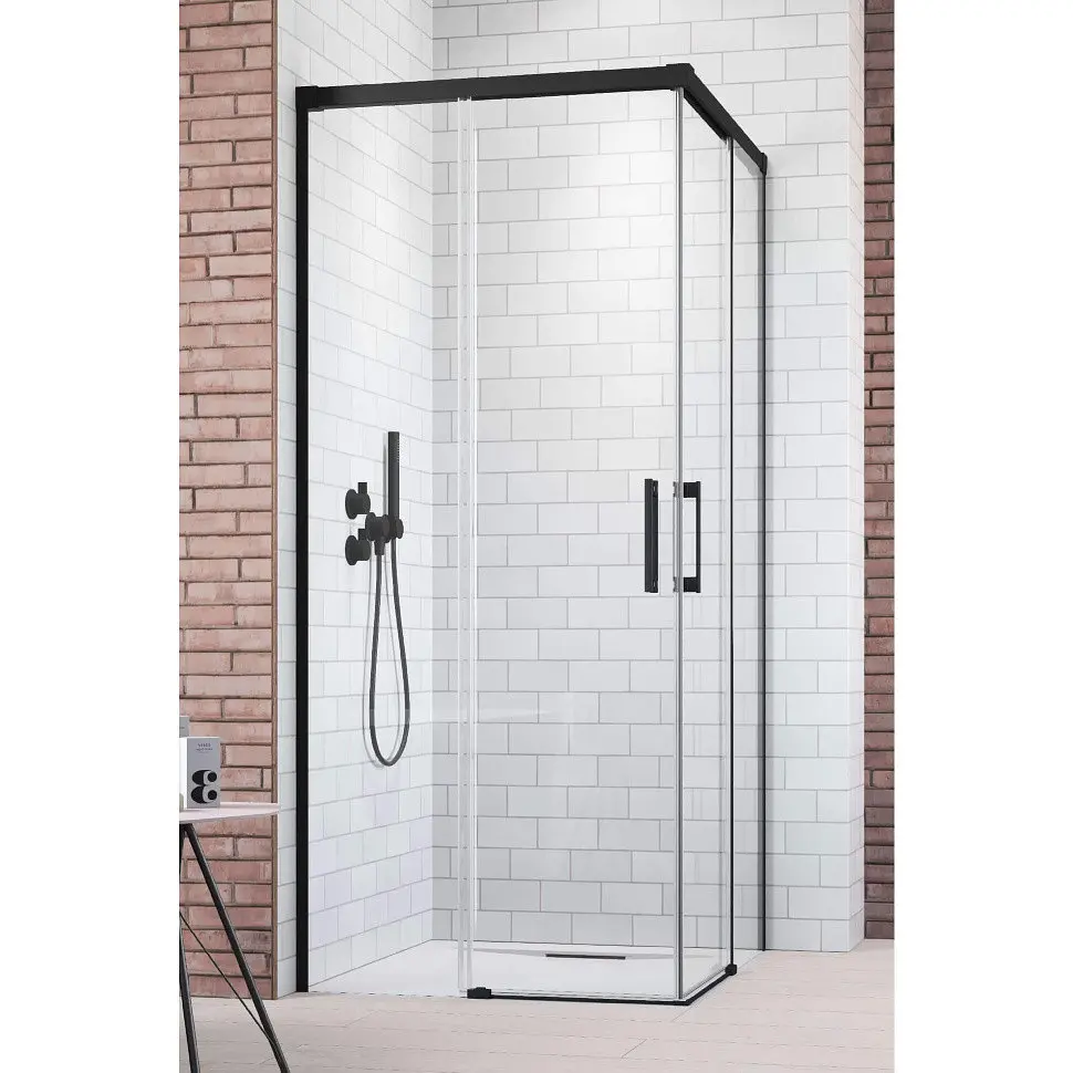 Душові двері Radaway Idea Black KDD 120x200,5 скло прозоре, ліва (387064-54-01L) - фото 6