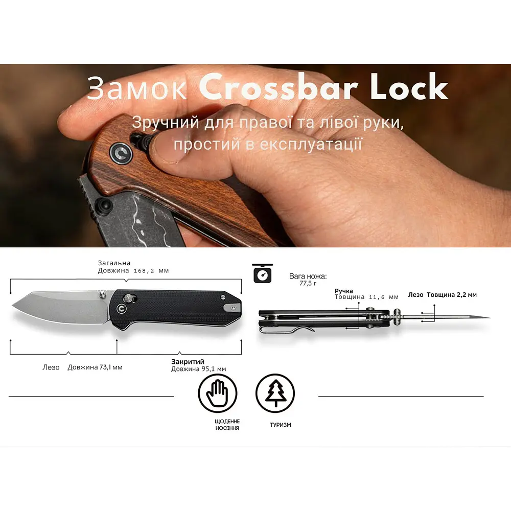 Ніж складаний Civivi Yonder C23073B-DS1 - фото 13