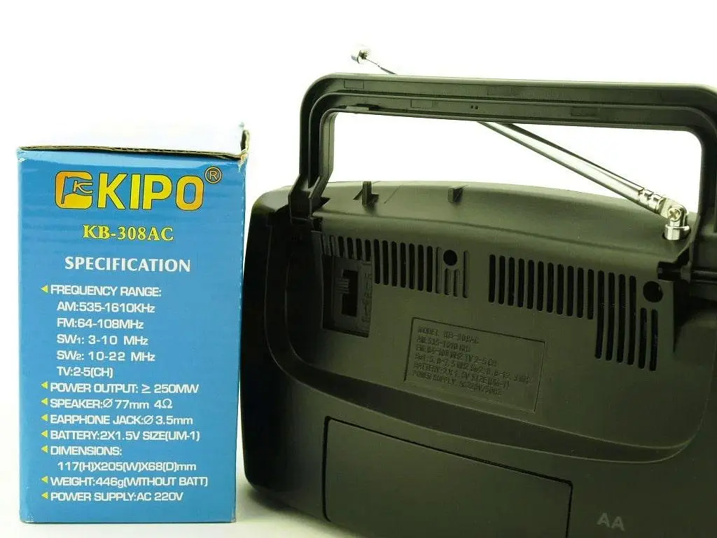 Радиоприемник Kipo KB-308AC портативный - фото 4
