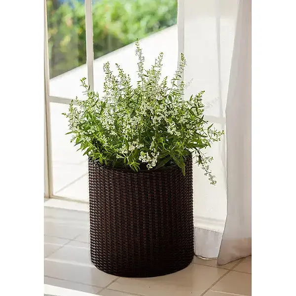 Цветочный горшок Keter M Cylinder Planter серый 18 л (17197934902_M) - фото 3
