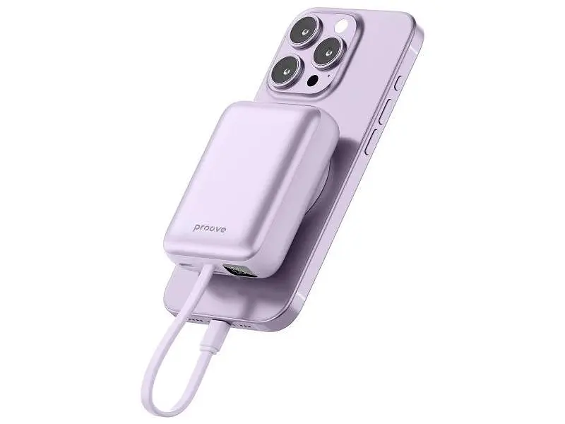 Зовнішній акумулятор (Power Bank) Proove Neutron 10000 mAh 22.5W Purple (PBNE22022209) - фото 3