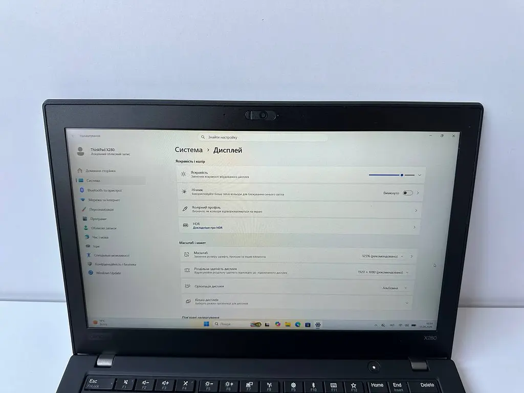 Ноутбук Lenovo Thinkpad X280 12.5" (i5-8350U / 8GB / SSD 256GB / 1920x1080 IPS Touch) б/в - фото 6