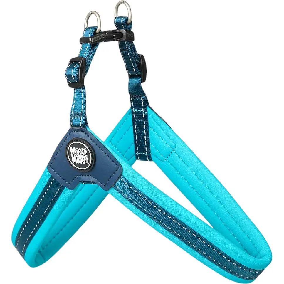 Шлея для собак Max & Molly Q-Fit Harness Matrix Sky Blue XS 40-44 см - фото 3