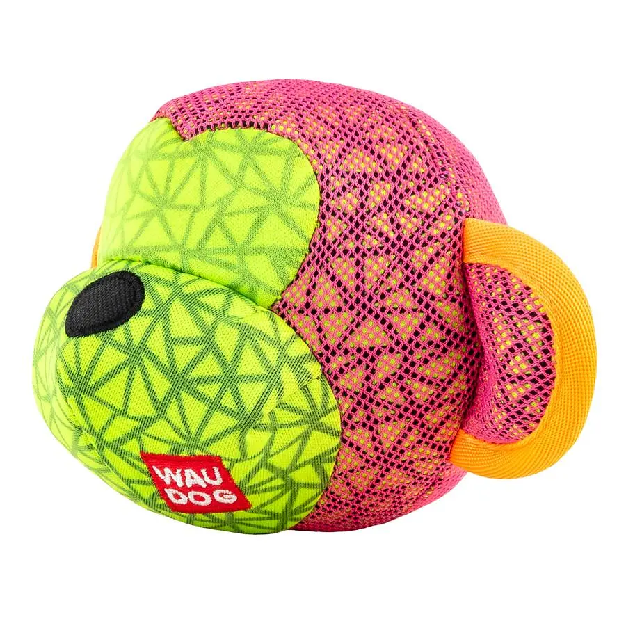 Игрушка для собак Waudog Fun Обезьяна Ш 16 см Дл 10 см розовая - фото 2