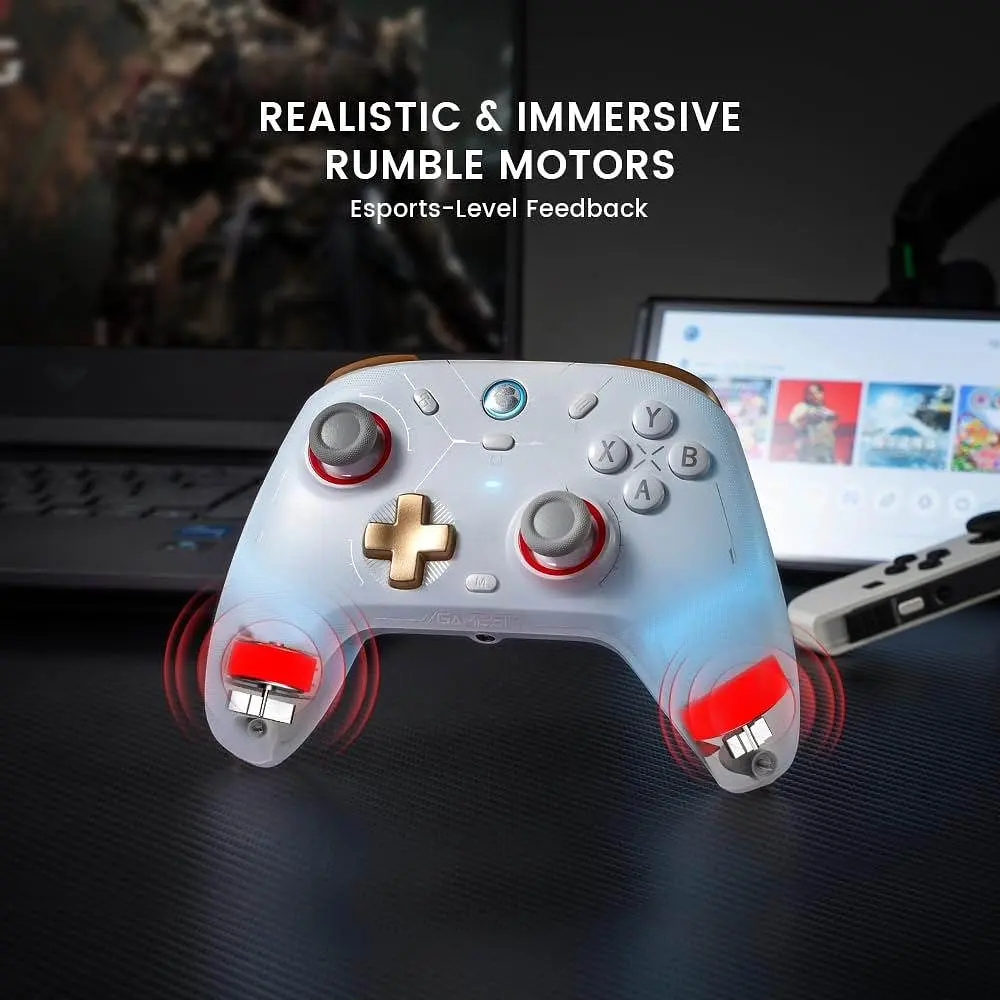 Геймпад GameSir Cyclone 2 – 1000Hz ,PC/Switch/Android/iOS, PC без зарядної док-станції (White) - фото 3