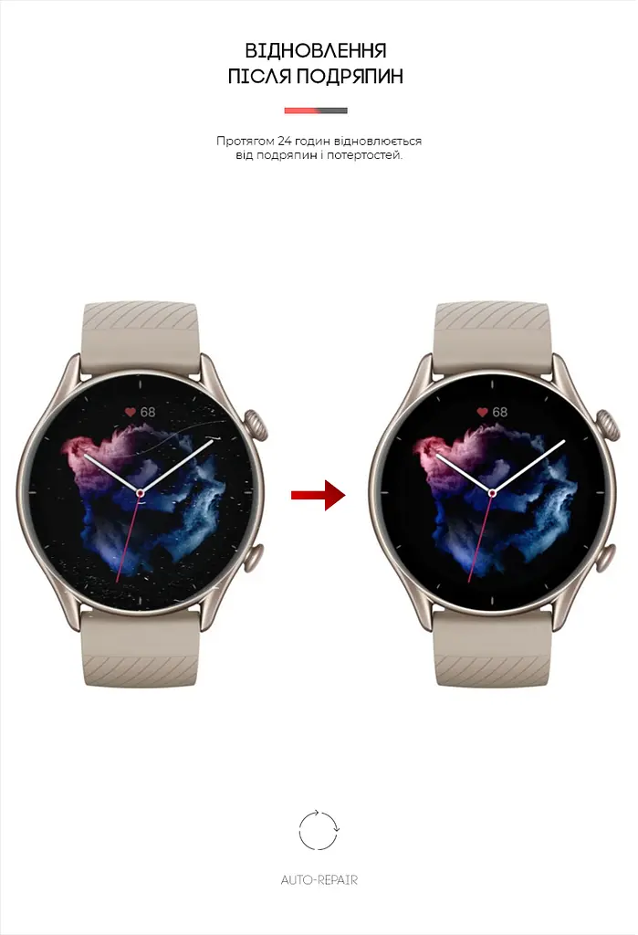 Гідрогелева плівка на годинники Amazfit Watch GTR 3 ArmorStandart захисна плівка для смарт годинників прозора (ARM62160) - фото 3