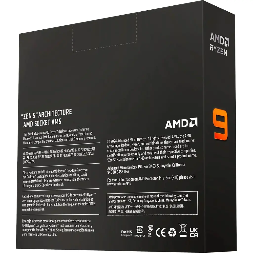Процесор AMD Ryzen 9 9950X Box (100-100001277WOF) UA [119603] - фото 4