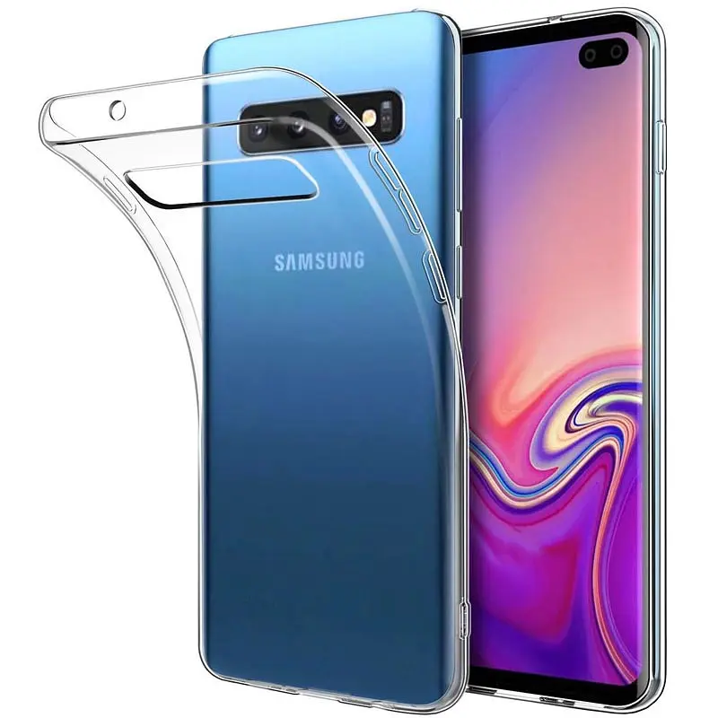 Чохол Silicone Case WS Samsung S10 (G973) Прозорий