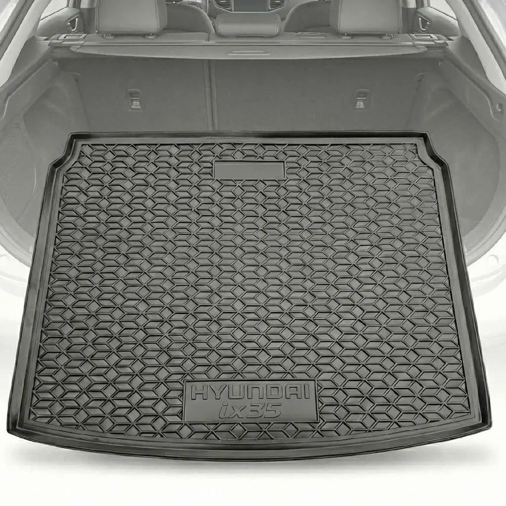 Автомобільний килимок в багажник Hyundai ix35 2010- / Гумовий (Avto-Gumm)