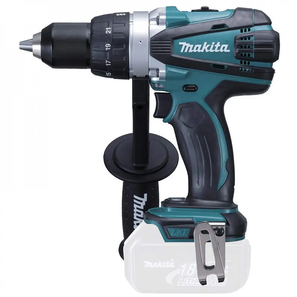 Шурупокрут-дриль з боковим руків'ям акумуляторний Makita DDF458Z (91 Нм, 1.5-13 мм, LXT, без акумуляторів та зарядного пристрою) - фото 3
