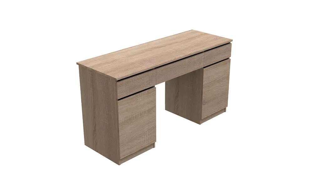 Компьютерный стол Вито 2 Ferrum-decor 750x1400x500 ДСП Дуб Сонома 16 мм (FRD-104833) - фото 5