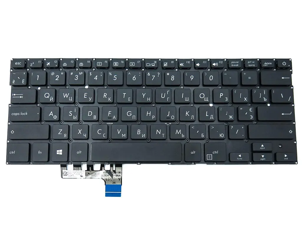 Клавіатура для ASUS zenbook UX331FN UX331U UX331UN (RU Black з підсвічуванням). Оригінал. - фото 3