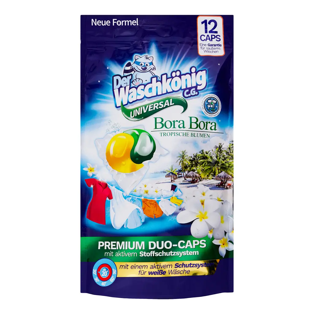 Капсули для прання Der Waschkonig Universal Bora Duo caps, 12 шт. (041-1121) - фото 2