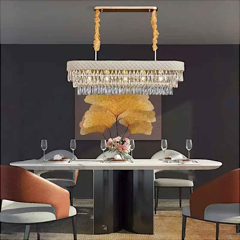 Овальна кришталева люстра Art 88205/80x35WH - фото 7