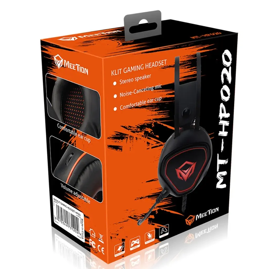 Навушники Meetion HP020 Black/Orange (MT-HP020-A) - фото 2