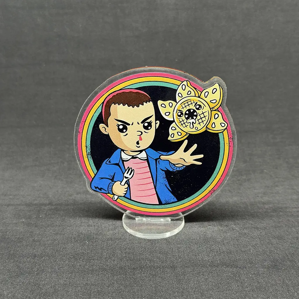 Акрилова колекційна фігурка Чібі Chibi Дивні дива, Дуже дивні справи, Stranger Thing Демогоргона і Оді 10 см - фото 2
