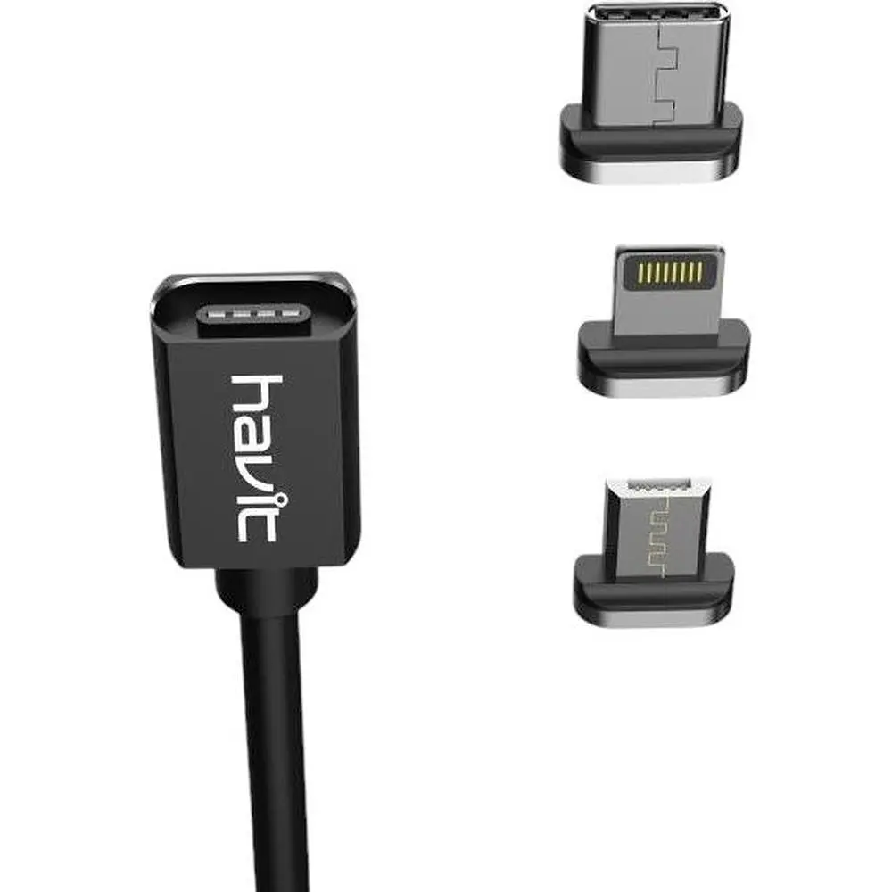 Кабель магнітний Havit HV-H635 Lightning 1 м (HV-H635 magnetic) - фото 4