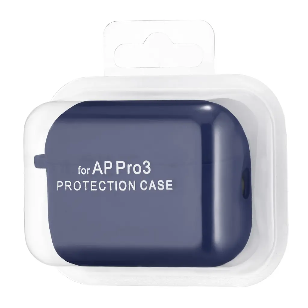 Чохол Silicone Case 2,5mm with microfiber for AirPods Pro 3 Midnight Blue - фото 2