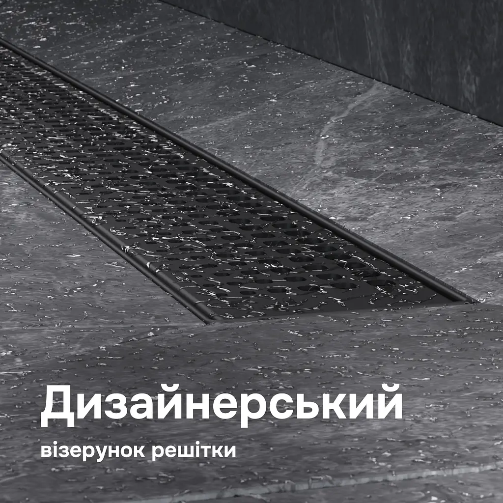 Трап для душу лінійний AM.PM Masterflow Cut Gradient 600 мм, універсальний затвор, чорний (W01SC-P11-060-01BM) - фото 3