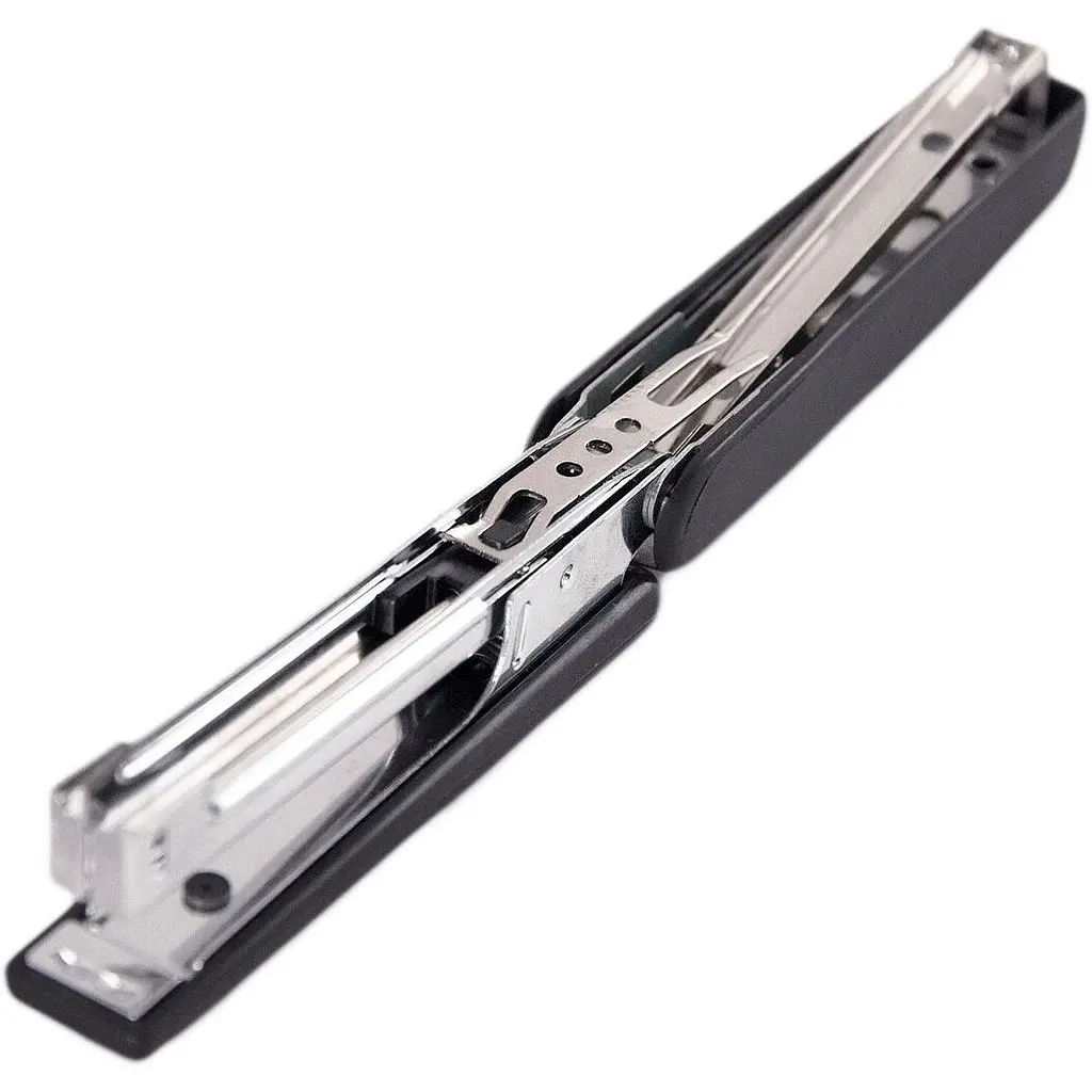 Степлер Buromax Rubber Touch пластиковий №10, 12 аркушів чорний (BM.4128-01) - фото 4