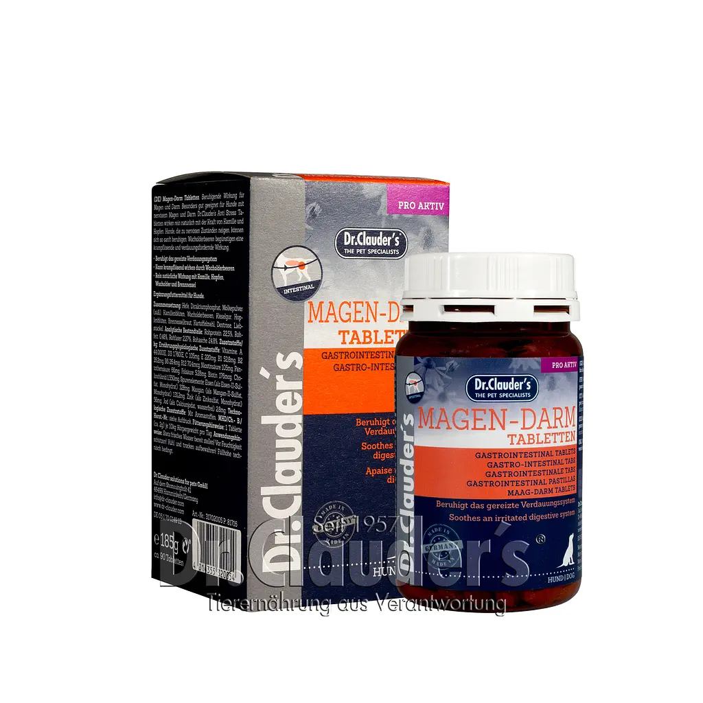 Таблетки для покращення стану шлунку і кишківника собак Dr.Clauder's Intestinal Tablets Active Gastrointestinal - фото 2