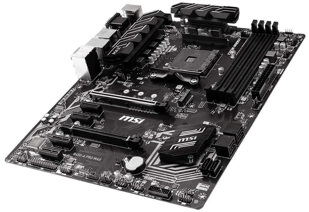 Материнская плата MSI B450-A Pro Max (B450-A Pro Max) (Socket AM4, AMD B450, ATX) Б/у - фото 3