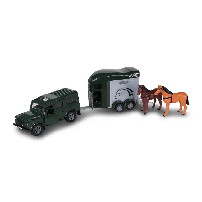 Автомодель 520460.270 "Land Rover з причепом та фігурками коней" TechnoDrive в коробці (8713219578902) - фото 3