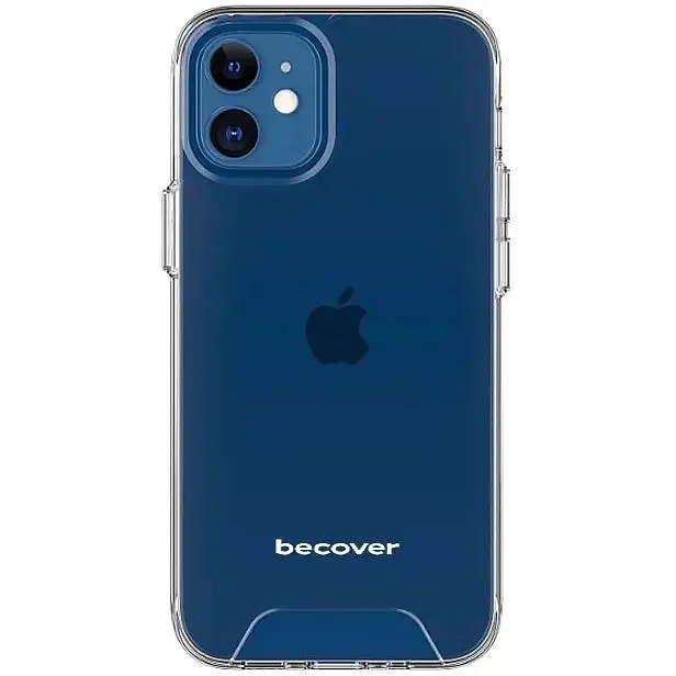 Чохол-накладка BeCover Space Case для Apple iPhone 12 / 12 Pro Transparancy (707793) - фото 2