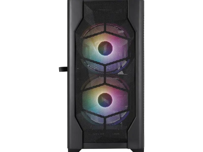 Корпус 1stPlayer D4-M-BK-2F1P-1F1 Black - фото 4