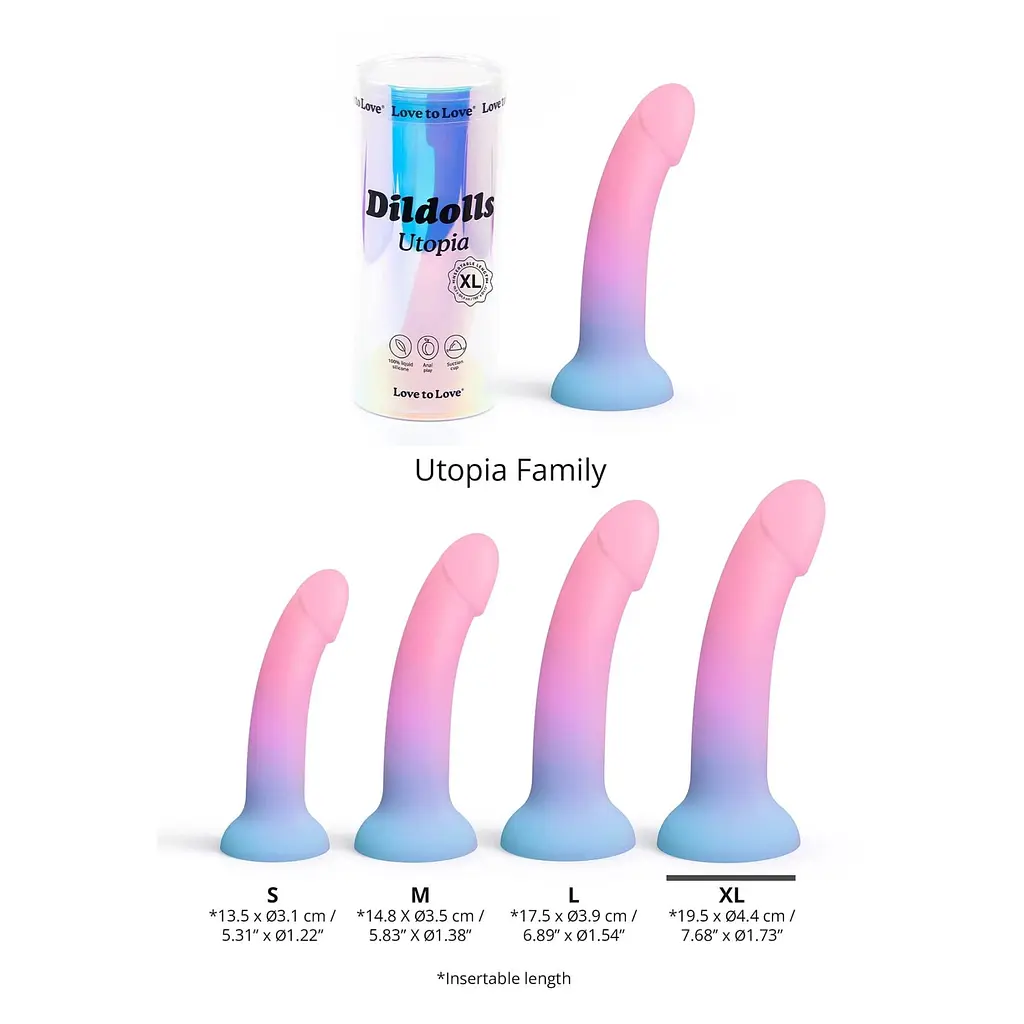 Фалоімітатор Love To Love Dildolls Utopia, XL 19.5 см - фото 4