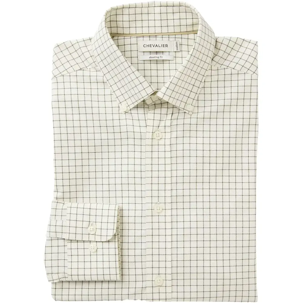 Сорочка Chevalier Baron Shooting Fit Stretch L Highland Green Tattersall - фото 3