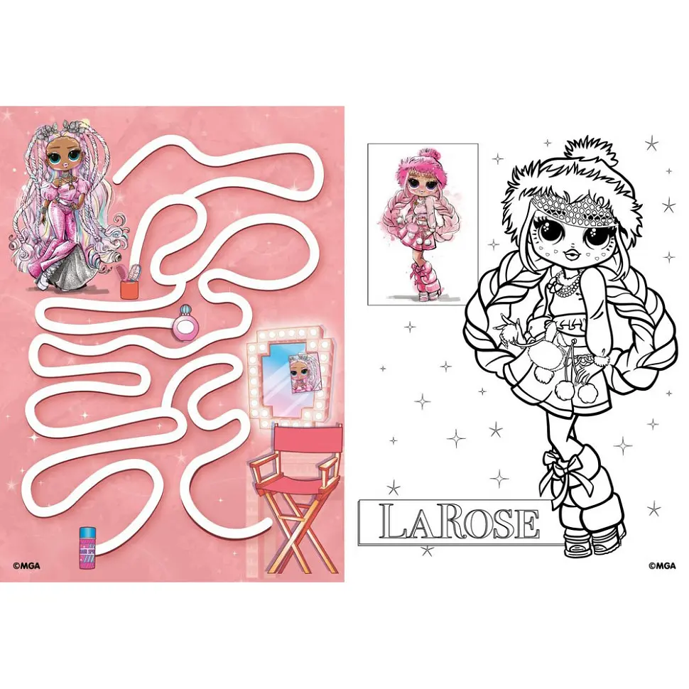 Дитяча книжка-розмальовка "Fashion Show LaRose" Ідейка LCB2 зі стікерами - фото 2
