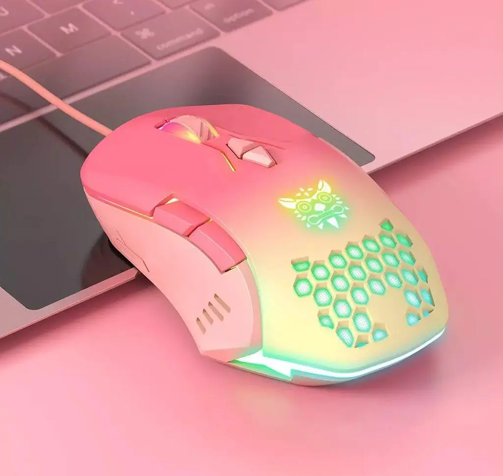 Компьютерная мышка Onikuma C15 с RGB подсветкой и 800-6400 DPI проводная для ПК и ноутбука - фото 6