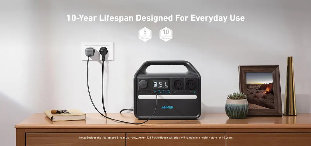Зарядна станція Anker 535 PowerHouse 512 Вт/год - фото 6
