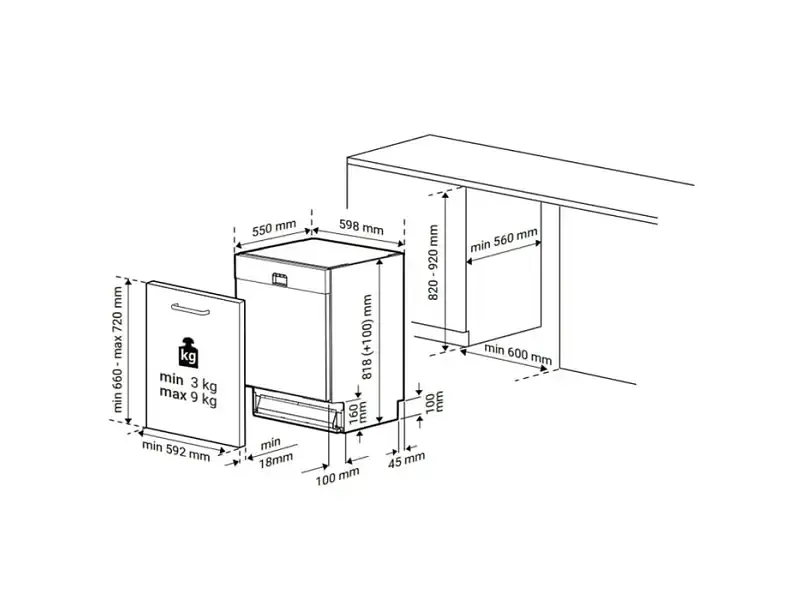 Посудомоечная машина Beko BDIN25325 - фото 6