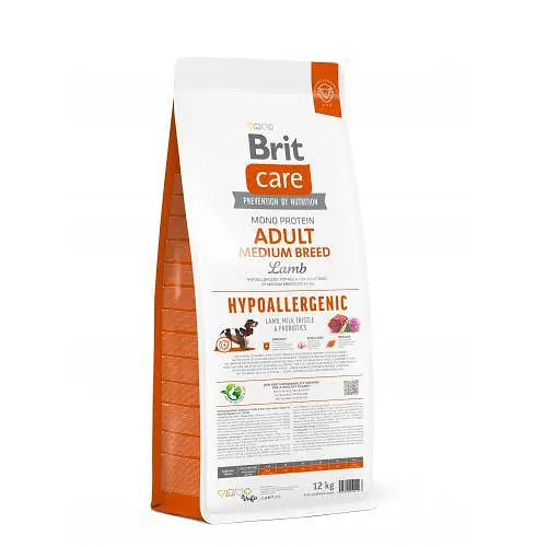 Сухий корм Brit Care Dog Hypoallergenic Adult Medium Breed для собак середніх порід, гіпоалергенний з ягням - фото 5