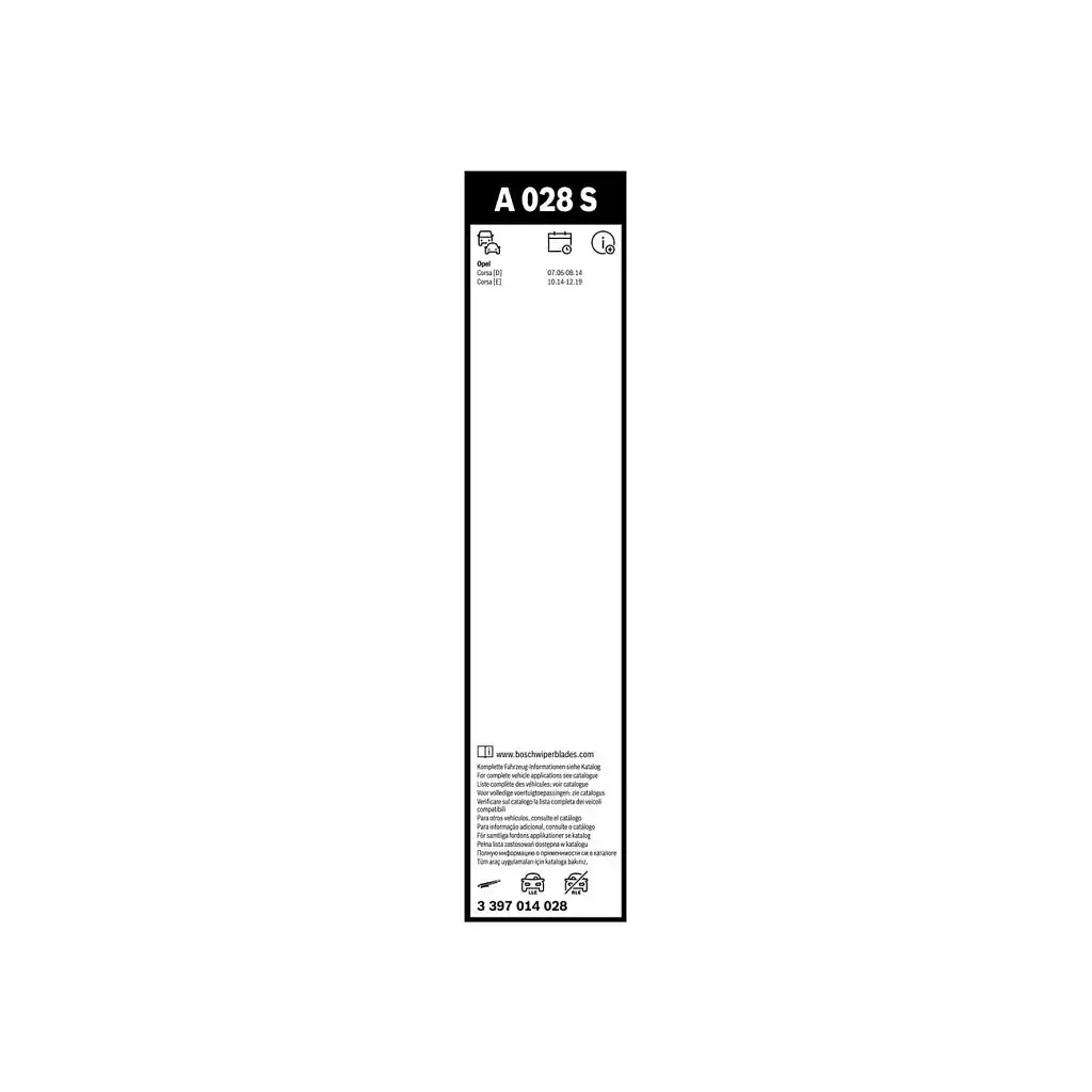Щітка склоочисника Bosch 3 397 014 028 - фото 7