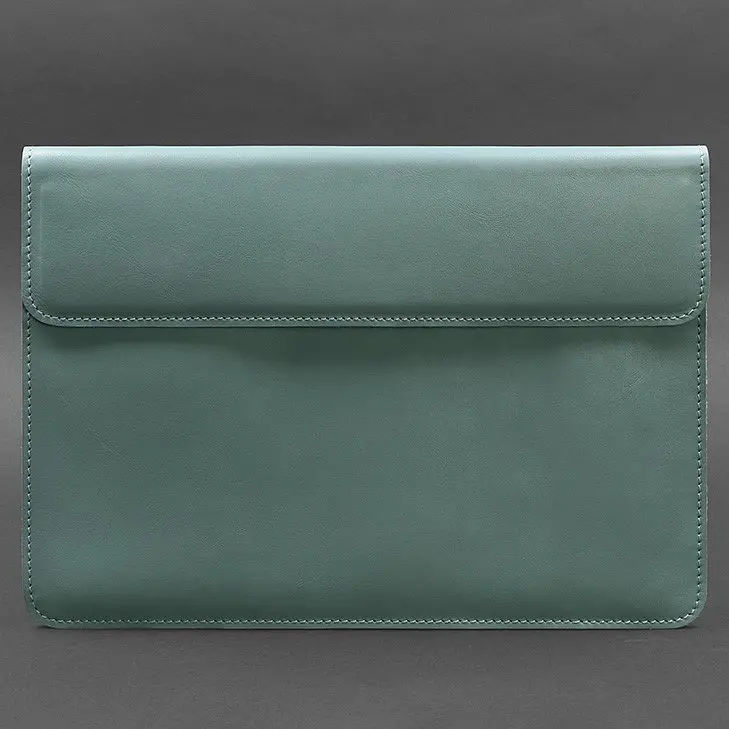 Шкіряний чохол-конверт BlankNote на магнітах для MacBook 15 дюйм Бірюзовий - фото 4