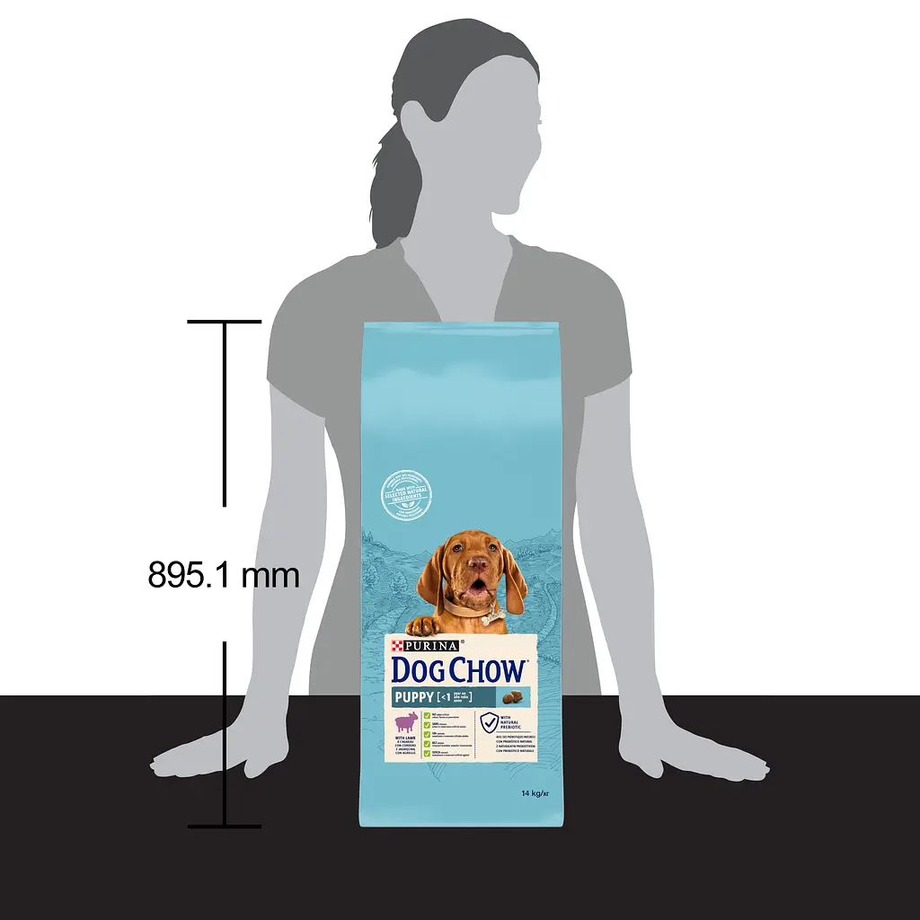 Сухий корм для цуценят Dog Chow Puppy <1, з ягням, 14 кг - фото 4