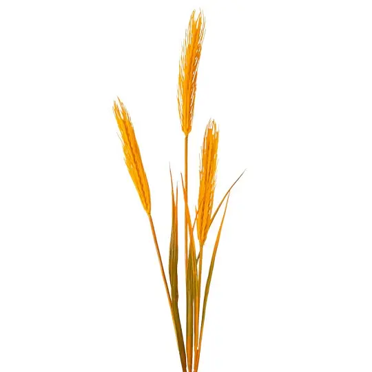 Штучна гілка пшениці Elisey 3 колоски помаранчева 81 см (9225-005)     - фото 2